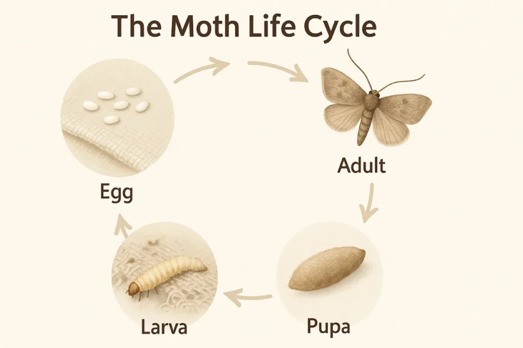 Food Moths Life Cycle