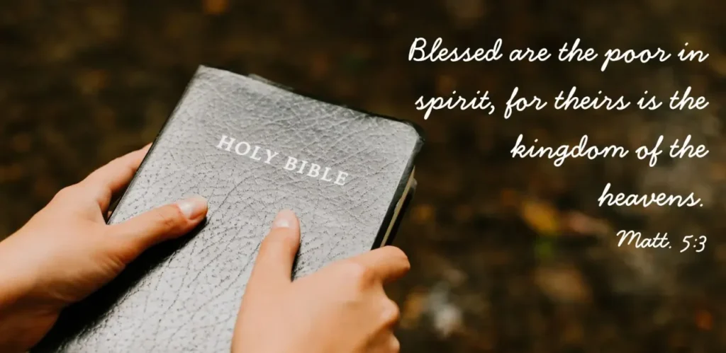 blessed are the poor in spirit