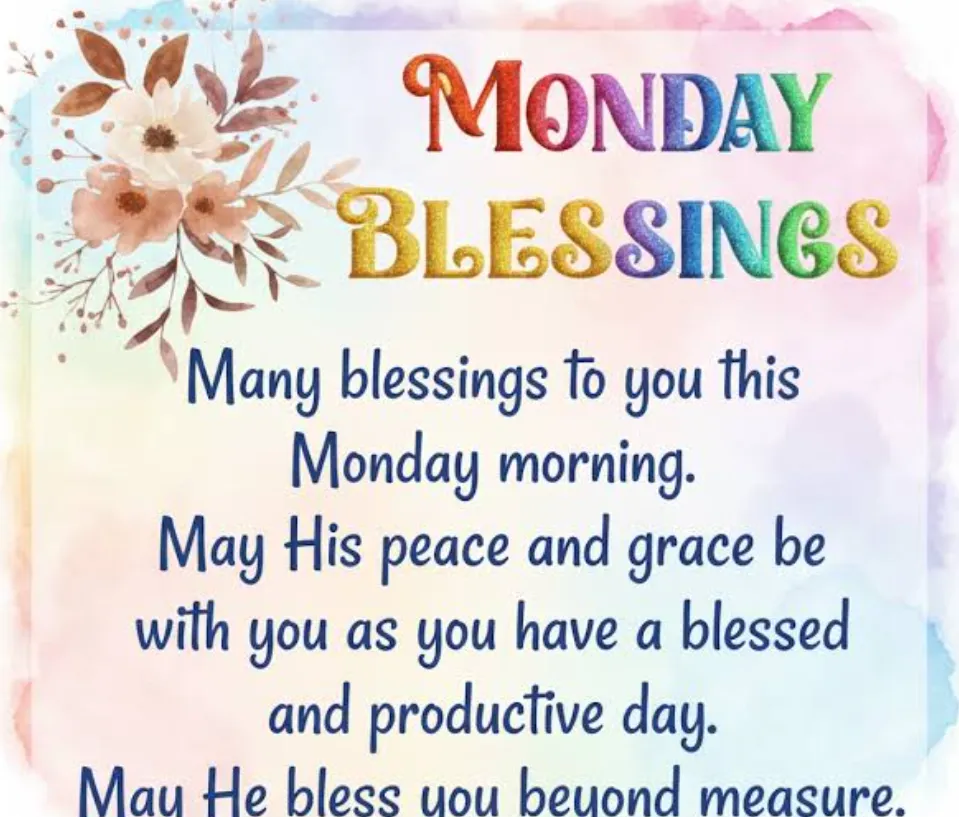 monday blessings images