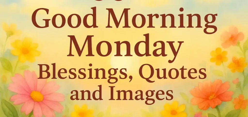 93+ Monday Morning Blessings, Prayers & Positive Quotes to Start Your Week